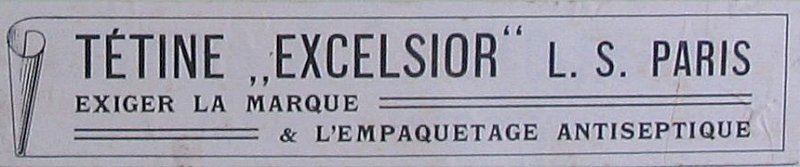 Accompagne la plaque publicitaire Biberons A. Grangjean - 1920